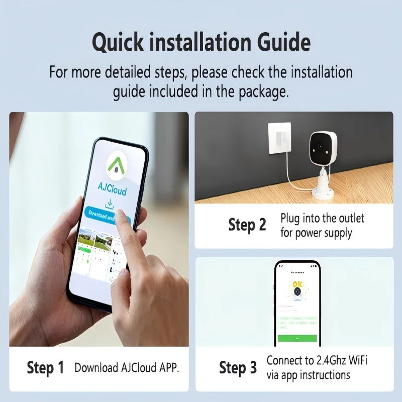 Outdoor/Indoor Security Camera WIFI Day/Night Monitor