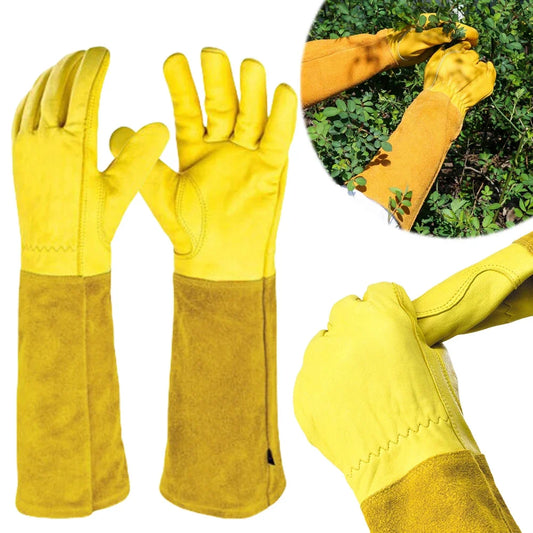 Thorn Proof Pruning Gloves Leather Gardening