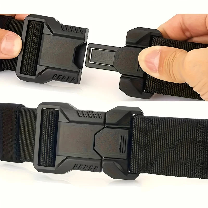 Men's multi-purpose belt with quick release buckle