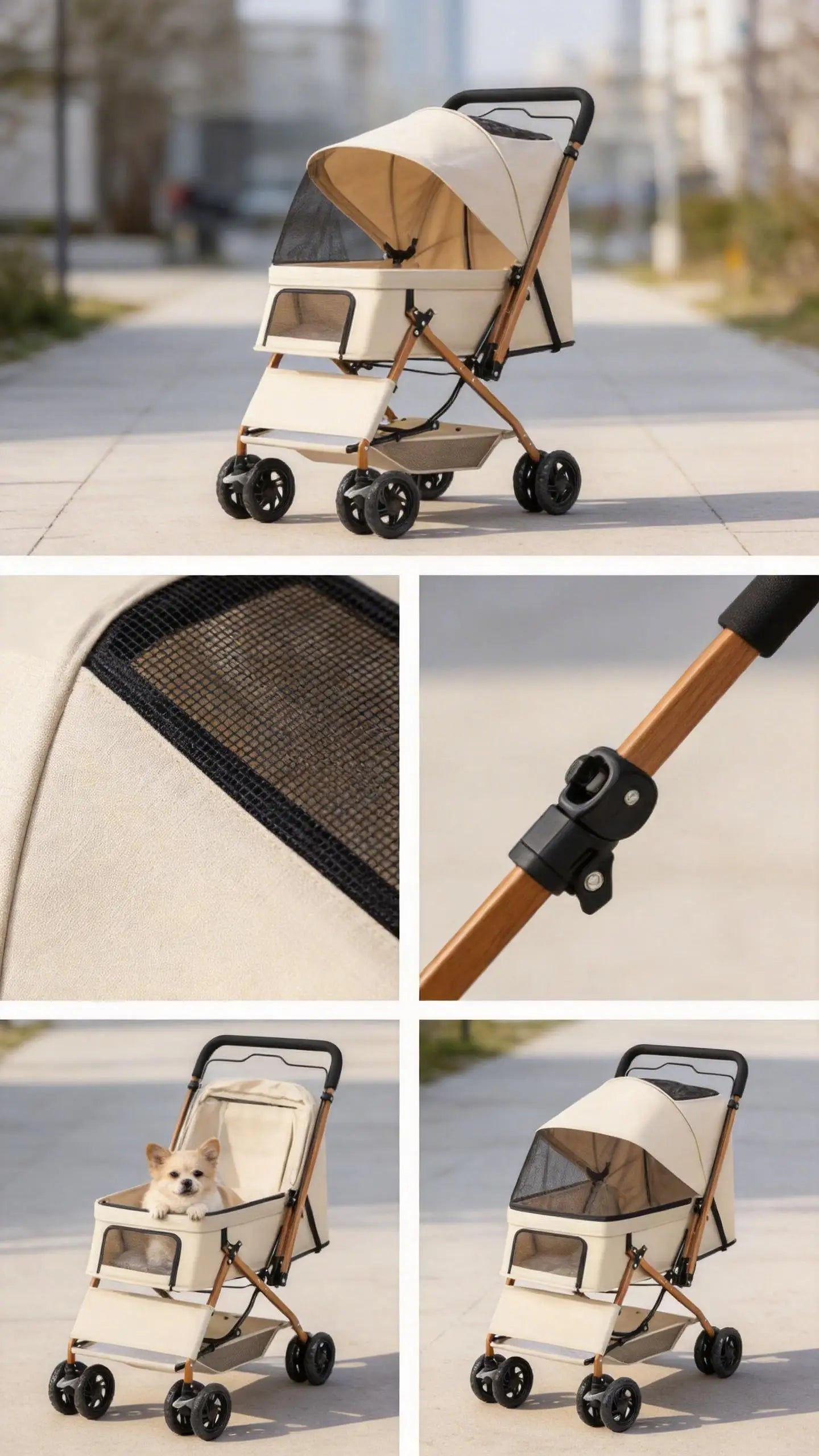 Pet Cart for Small Medium Dogs Cats
