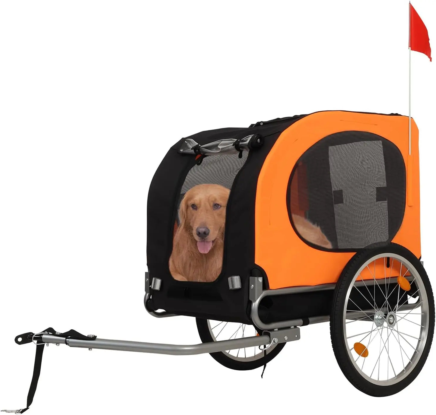 Folding Pet Cart Bicycle Carrier Bike Trailer
