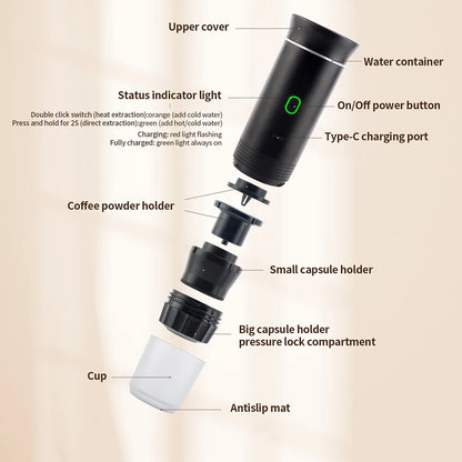 Wireless  Portable Espresso Coffee Machine