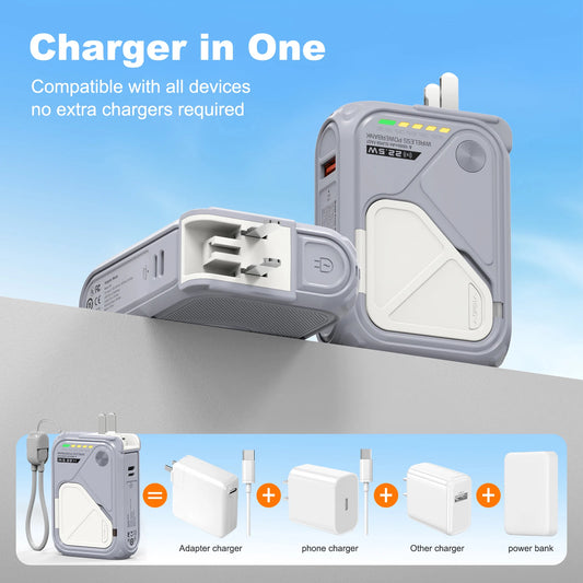 Magnetic Wireless Power Bank USB Type-C