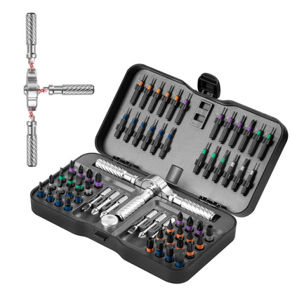 VMAN 66in1 Multifunction Ratchet Screwdriver Set
