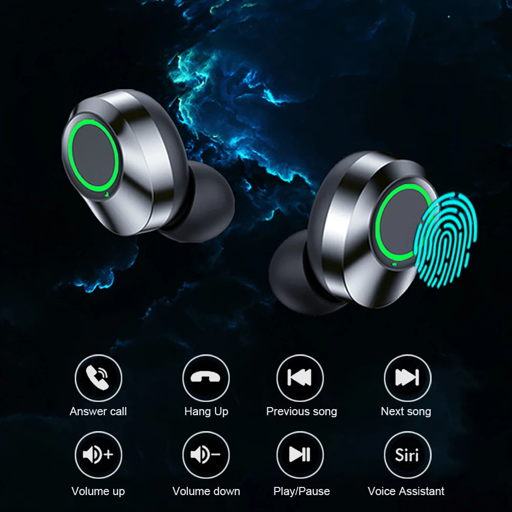 Wireless Bluetooth Stereo Headphones HiFi Music Earbuds