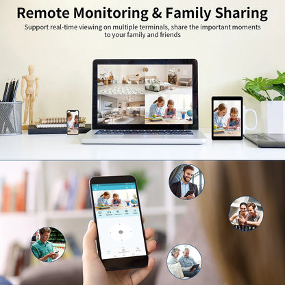 Indoor Security Camera 360° Color 2-Way Audio