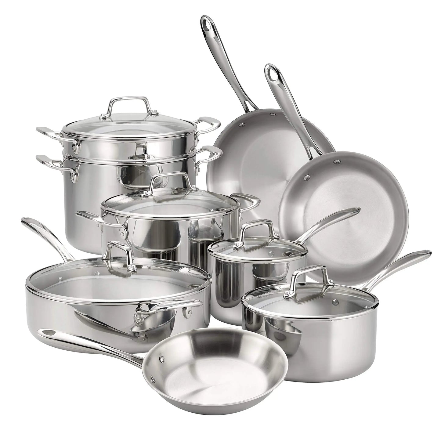 Tramontina Tri-Ply Clad Stainless Steel Cookware Set