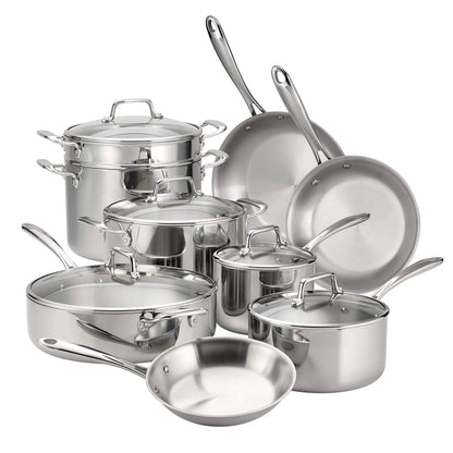 Tramontina Tri-Ply Clad Stainless Steel Cookware Set