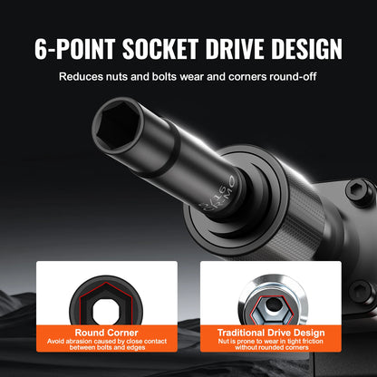 Impact Drive Deep & Shallow Socket Set