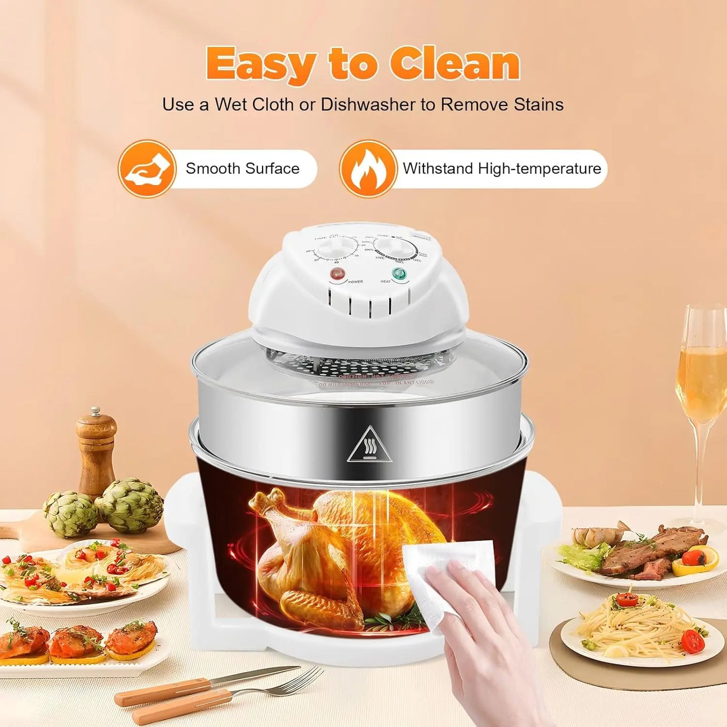 Turbo Air Fryer 18 QT Large Capacity