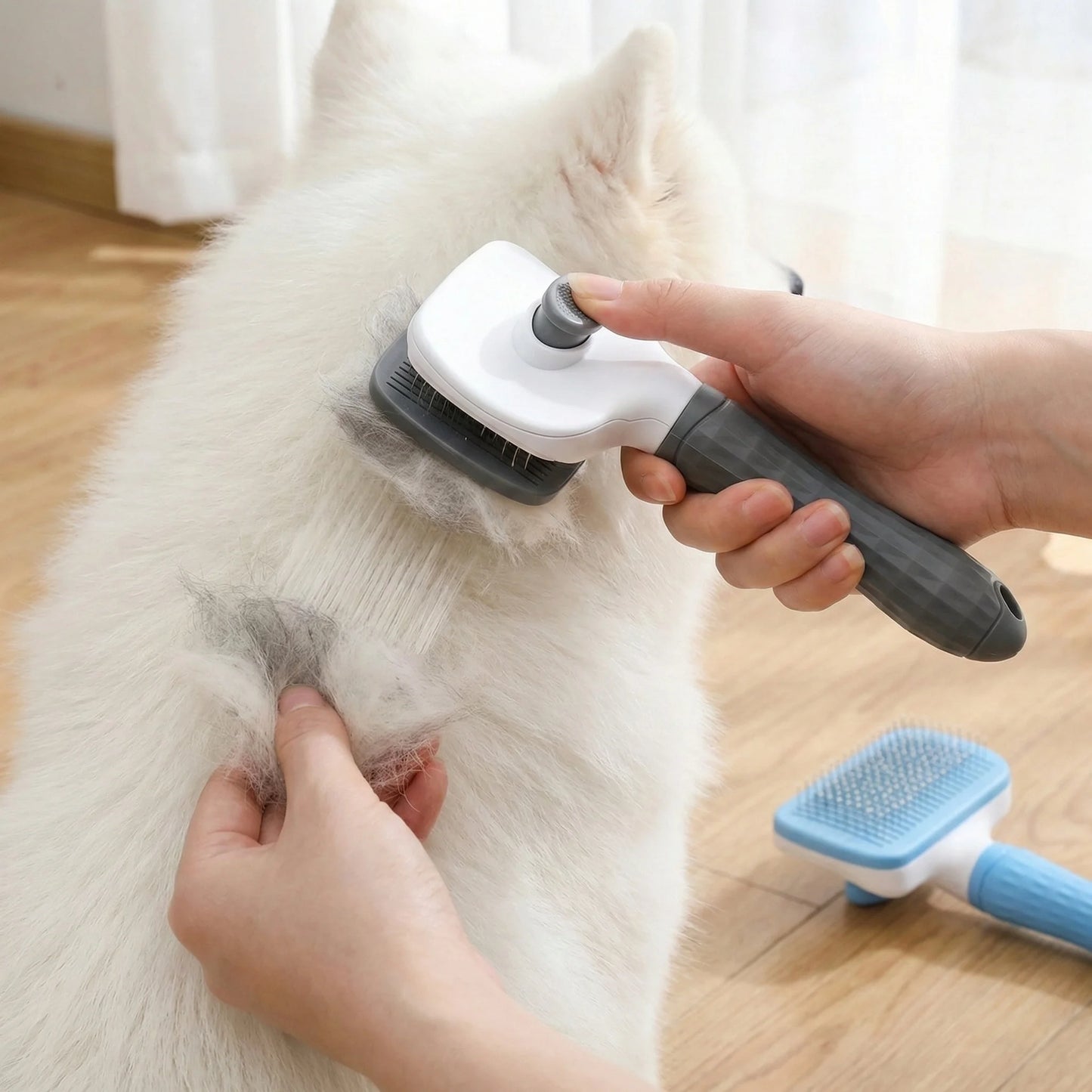 Dog Cat Grooming Brush Self-Cleaning