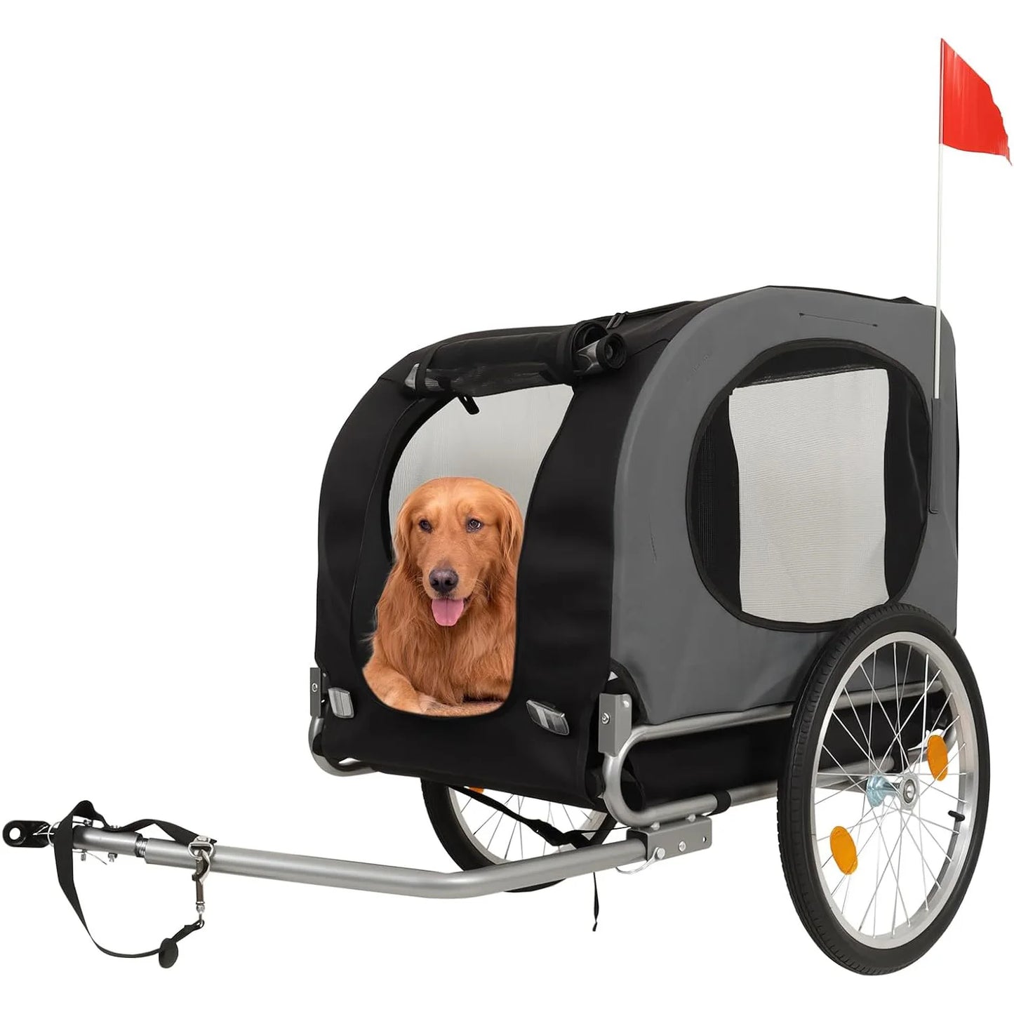 Folding Pet Cart Bicycle Carrier Bike Trailer