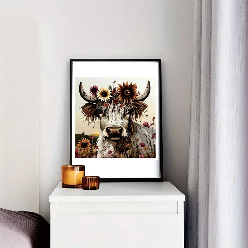 Sunflower Yak Wooden Jigsaw Puzzle