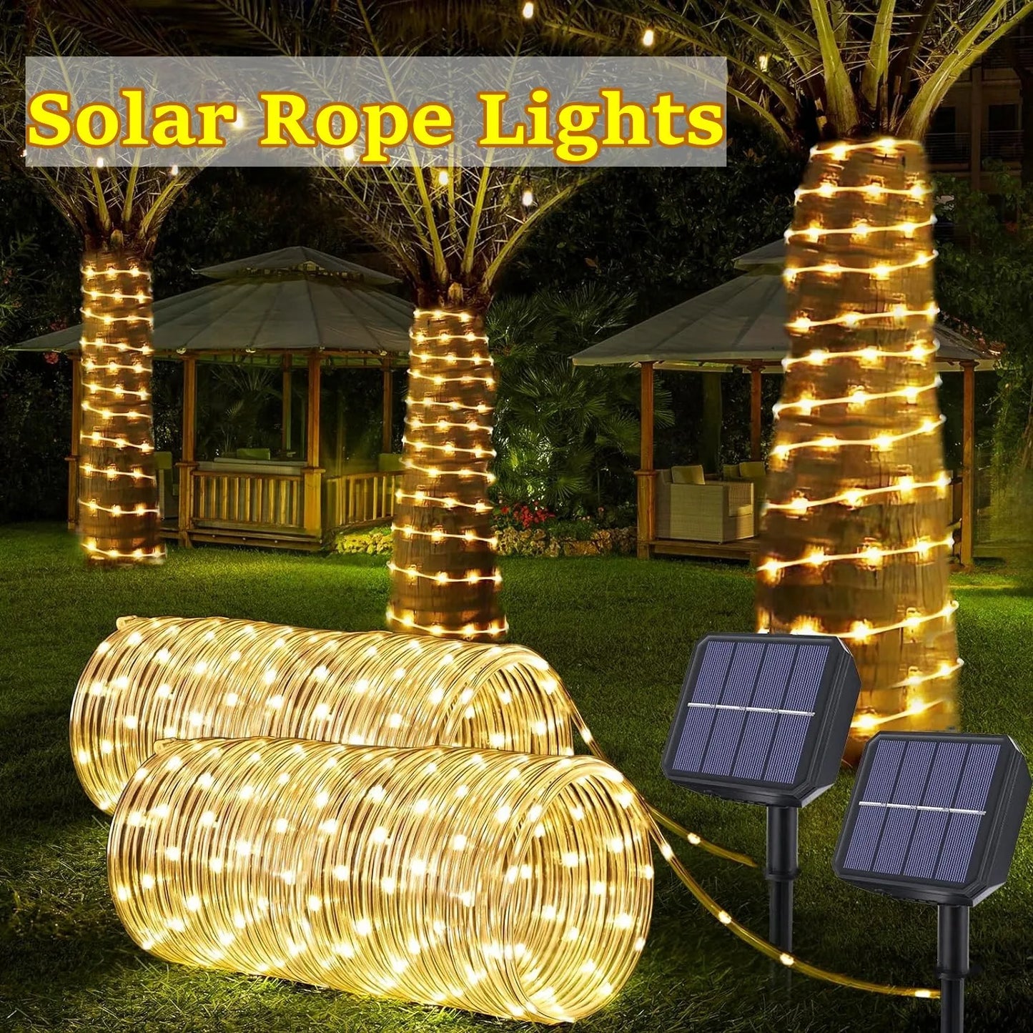 Solar Strip Tube Fairy Light String