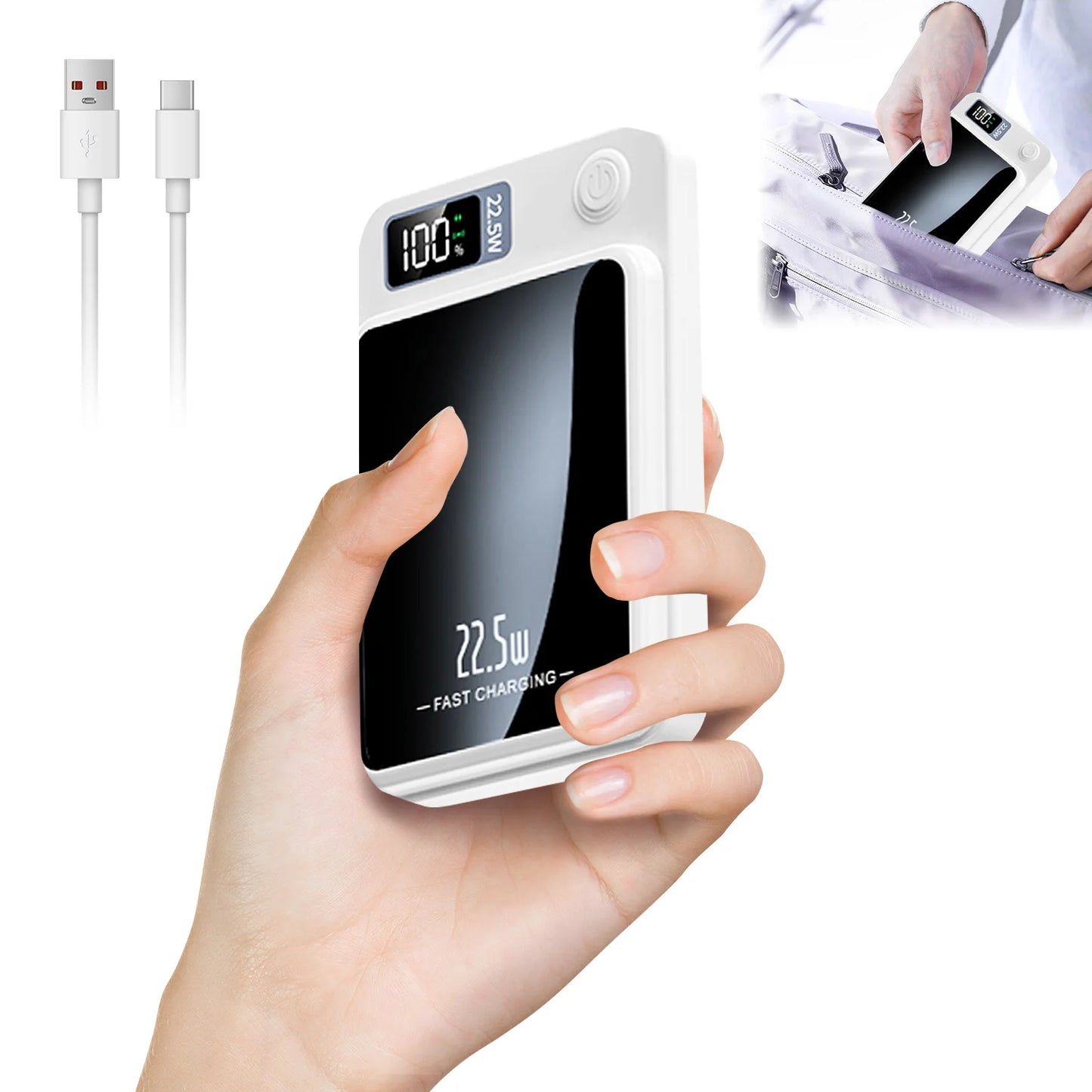 Magnetic 10000mAh Portable Fast Charger