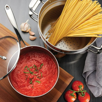 Tramontina Tri-Ply Clad Stainless Steel Cookware Set