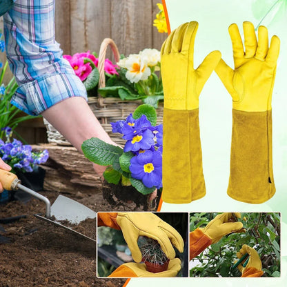 Thorn Proof Pruning Gloves Leather Gardening