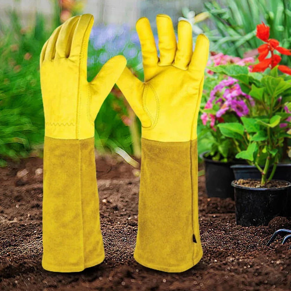 Thorn Proof Pruning Gloves Leather Gardening