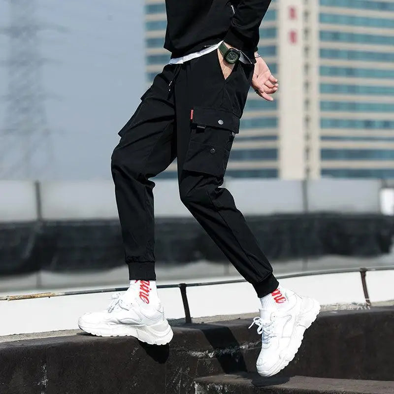 New Trendy Solid Color Cargo Pants