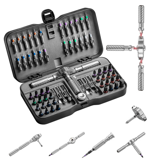 VMAN 66in1 Multifunction Ratchet Screwdriver Set