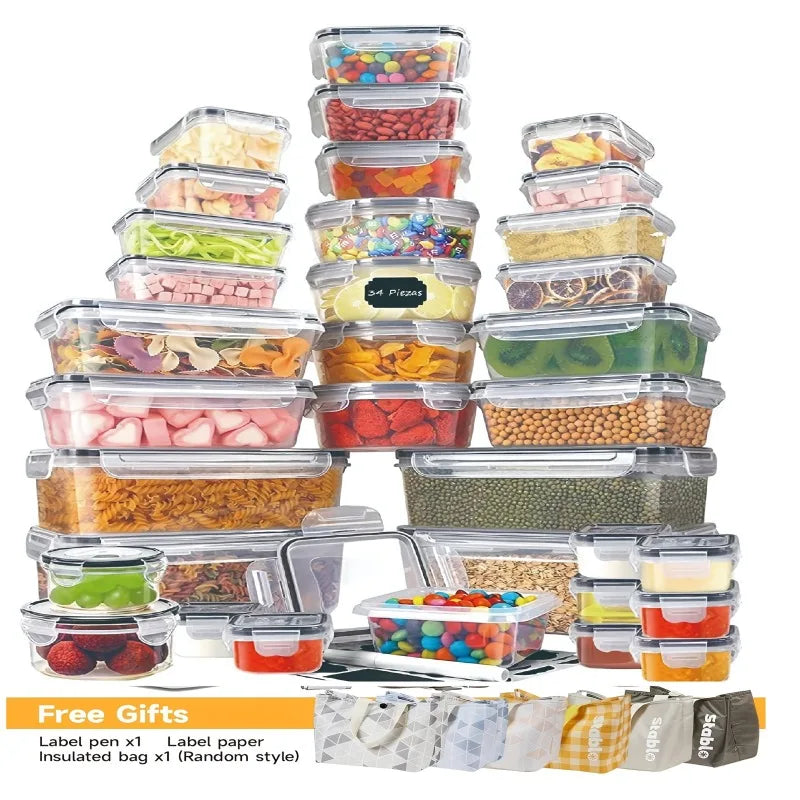 BPA-Free Food Storage Set - 24 Airtight Containers