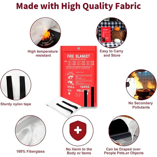 Emergency Fire Suppresion Blanket 4 Pack