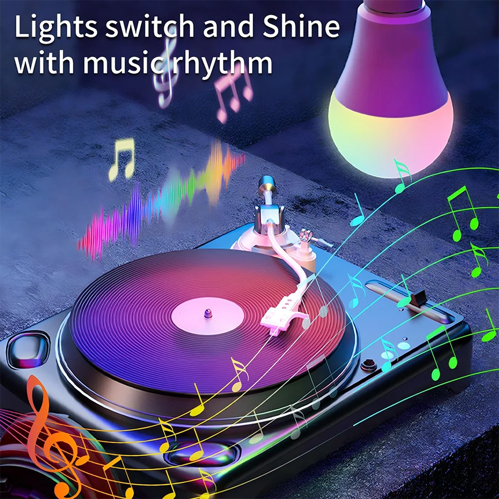 Color Changing Dimmable Bulbs with Music Sync