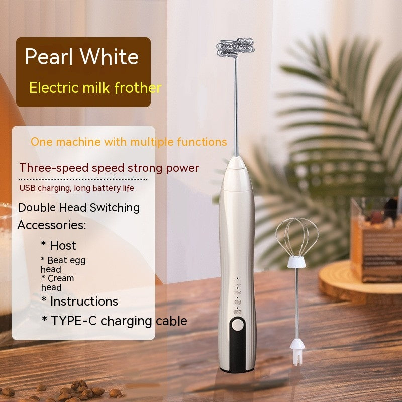 Rechargeable Electric Egg Beater & Milk Frother