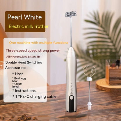 Rechargeable Electric Egg Beater & Milk Frother