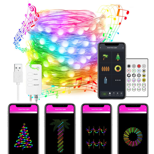 Smart LED String Lights With Music Sync