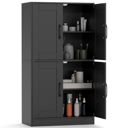 Bathroom Cabinet With Doors And Adjustable Shelves